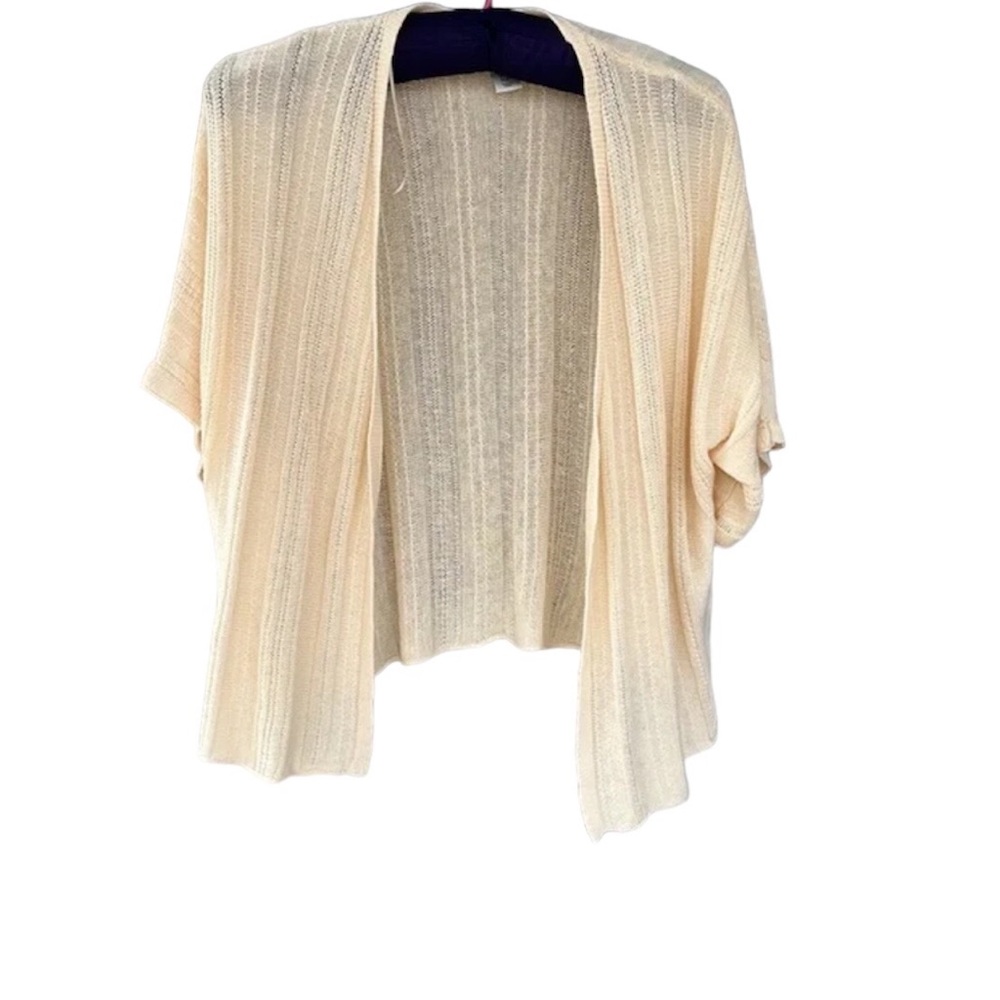 Joie linen blend open kimono sleeve cardigan size medium